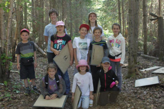 Un cours de botanique en forêt