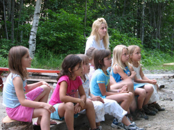 Une présentation en plein air